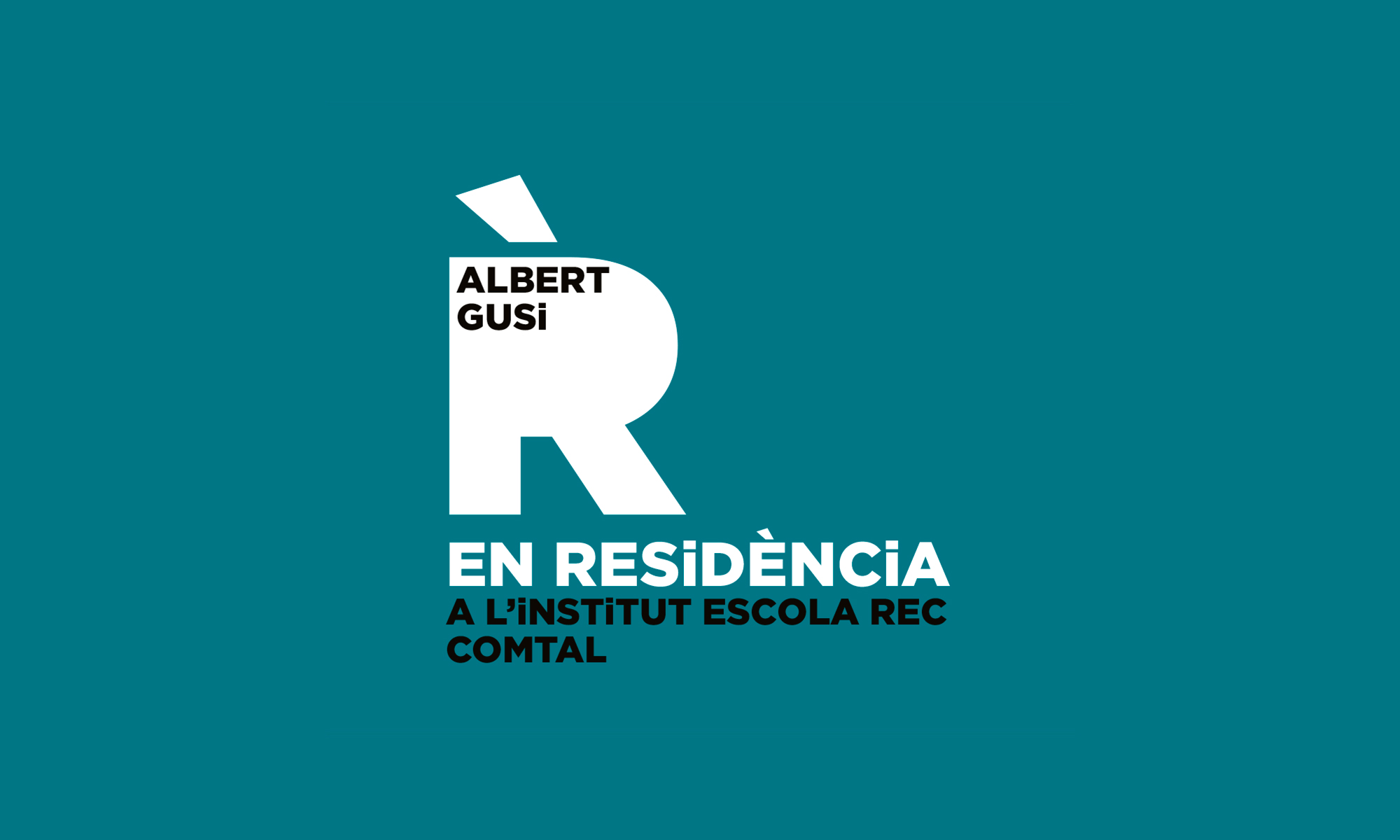 Albert Gusi EN RESiDÈNCiA a l'Institut Escola Rec Comtal