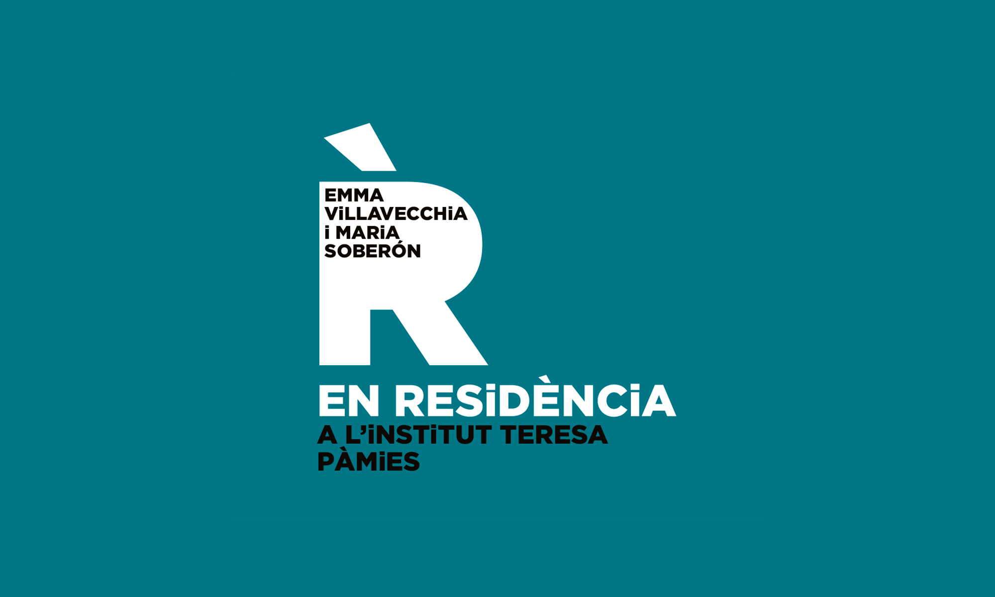 Emma Villavecchia i Maria Soberón EN RESiDÈNCiA a l'Institut Teresa Pàmies